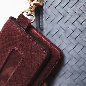 Free People Women/'s Nomad Mini Wallet Brown Leather